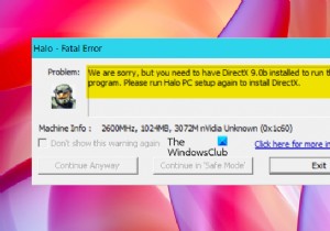 Windows PC에서 Halo CE DX 치명적인 오류 수정 