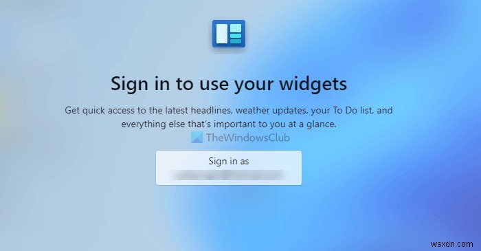 Windows 11에서 위젯을 추가하거나 제거할 수 없음 
