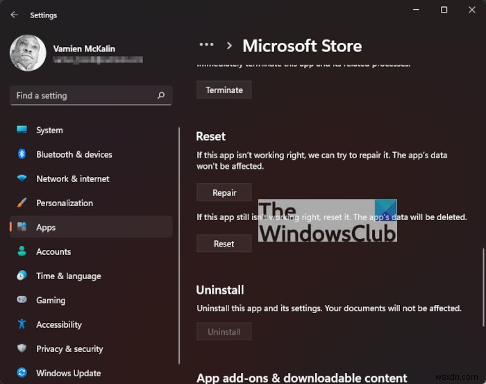 Windows PC에서 Microsoft Store 오류 코드 0x803fb107 수정 