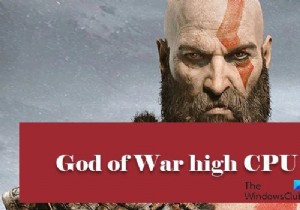 갓 오브 워(God of War) PC 높은 CPU 사용량 문제 해결 방법
