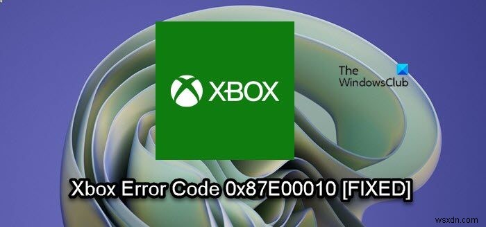 Xbox 또는 PC에서 게임 또는 앱을 복사하거나 이동하는 동안 오류 0x87E00010 
