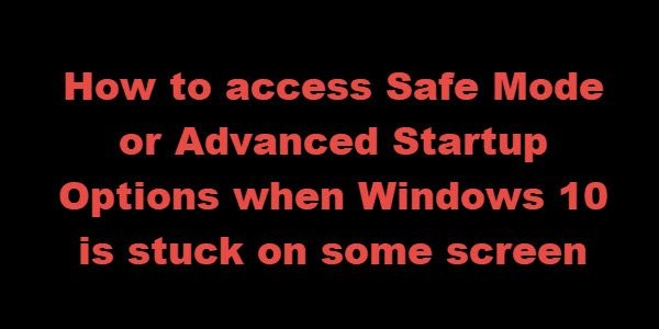 Windows 11/10이 일부 화면을 로드하는 중에 멈춥니다