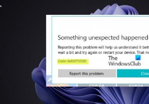 Windows 11/10에서 Microsoft Store 오류 코드 0x80073D0D 해결하는 방법