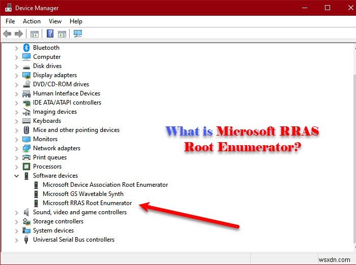Microsoft RRAS 루트 열거자란 무엇이며 비활성화할 수 있습니까? 