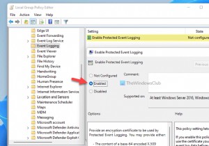 Windows 11/10에서 보호 이벤트 로깅을 활성화 또는 비활성화하는 방법 