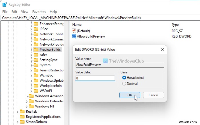 사용자가 Windows 11/10에서 Insider Preview 빌드를 받지 못하게 하는 방법 