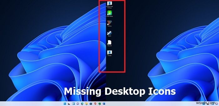 Windows 11/10에서 바탕 화면 아이콘이 표시되지 않음 