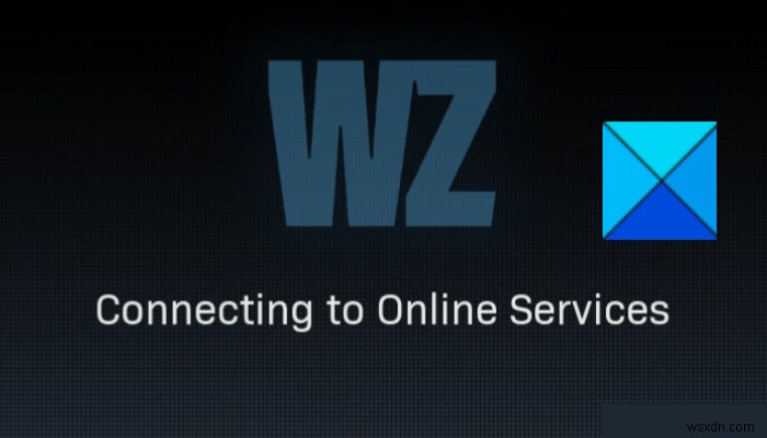 온라인 서비스에 연결할 때 Warzone이 멈추는 문제 수정 
