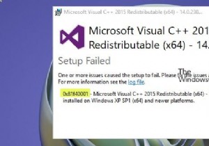 Windows 11/10에서 0x81f40001 Microsoft Visual C++ 오류 수정 