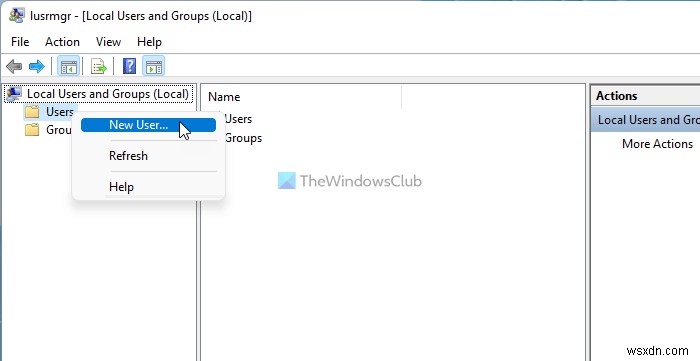 Windows 11에서 새 로컬 계정을 만드는 방법 