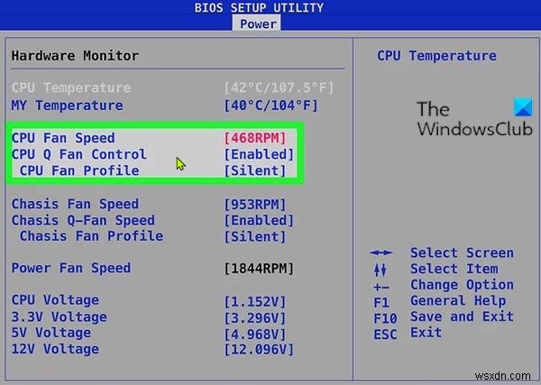 Windows 컴퓨터에서 프로세서 팬 오류 코드 2000-0511 수정 