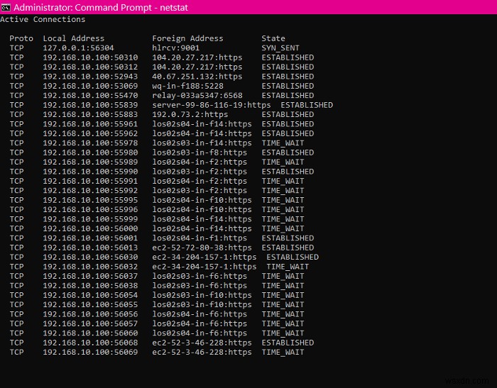 Netstat 명령을 사용하여 Windows 11/10에서 네트워크 문제를 해결하는 방법 