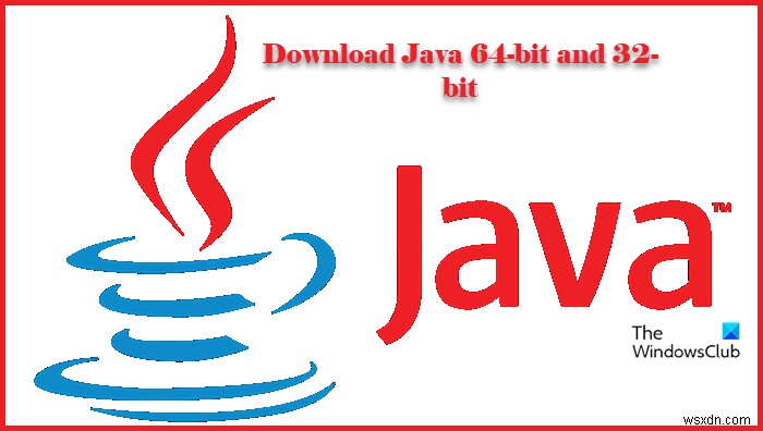 Windows 11/10용 Java 64비트 및 32비트는 어디에서 다운로드합니까? 