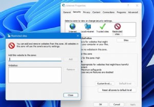 Windows 11/10에서 인터넷 보안 영역을 관리하는 방법 