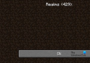PC에서 Minecraft Realms 오류 코드 429 수정 