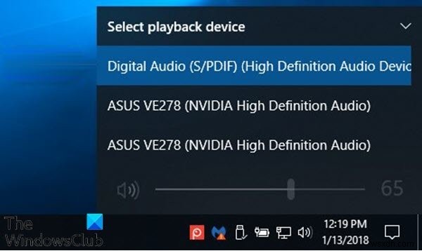 Windows 11/10에서 기본 사운드 출력 장치를 변경하는 방법 