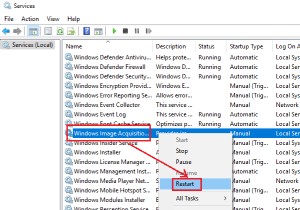 Windows 이미지 수집(WIA) 서비스의 높은 CPU·디스크 사용량 문제 해결 방법