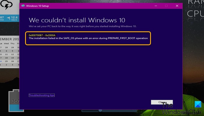 Windows 업그레이드 오류 0x800700B7-0x2000A 수정 