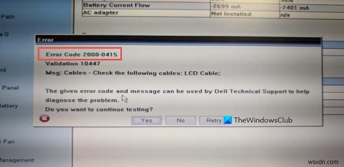Windows 컴퓨터에서 오류 코드 2000-0415 수정 