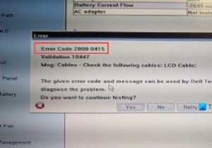 Windows 컴퓨터에서 오류 코드 2000-0415 수정 