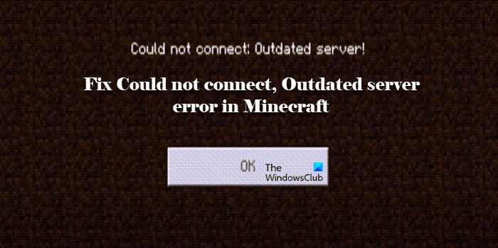 Minecraft에서 연결할 수 없음, 오래된 서버 오류 수정 