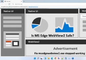 MS EDGE WEBVIEW2.EXE는 안전합니까? 수정 msedgewebview2.exe가 작동을 멈췄습니다. 