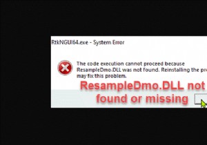 Windows 11/10에서 ResampleDmo.DLL을 찾을 수 없거나 누락된 문제 수정 