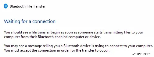 Windows 11/10에서 Bluetooth를 통해 파일을 보내거나 받을 수 없음 
