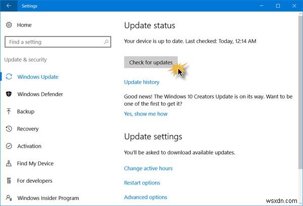 Windows 10 버전 21H2 2021년 11월 업데이트를 얻는 방법 