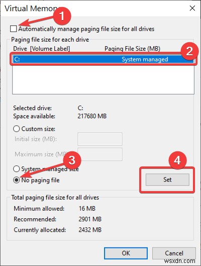 Windows 11/10에서 종료 시 PageFile.sys를 백업, 이동 또는 삭제하는 방법 