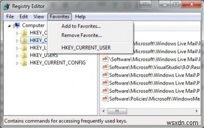 Windows 레지스트리 편집기 팁 및 기능 