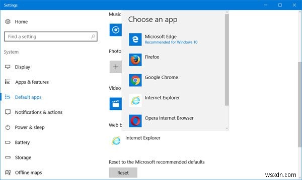 Windows 11/10에서 기본 앱 연결을 재설정, 내보내기 및 가져오는 방법 