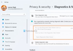 Windows 11에서 진단 데이터 뷰어를 비활성화하는 방법 