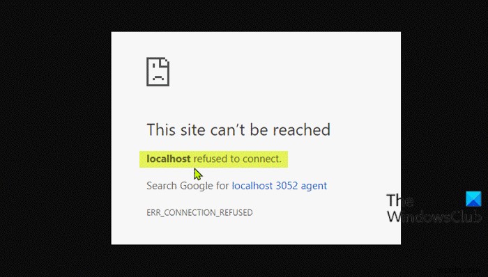 Localhost가 Windows 11의 Chrome에서 연결을 거부했습니다. 