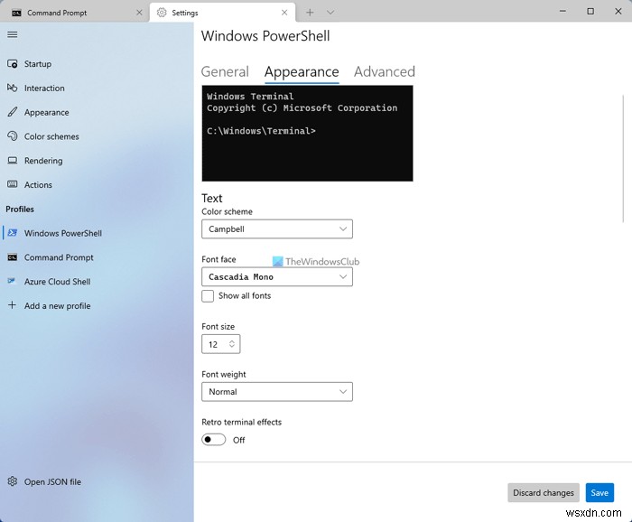 Windows PowerShell, PowerShell, Azure Cloud Shell, Windows 터미널의 명령 프롬프트란? 
