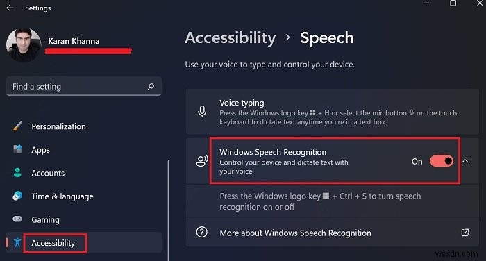 Windows 11/10에서 음성 인식 기능을 비활성화하는 방법 