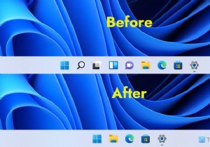 Windows 11 작업 표시줄에서 검색, 작업 보기, 채팅 또는 위젯 아이콘을 제거하는 방법 