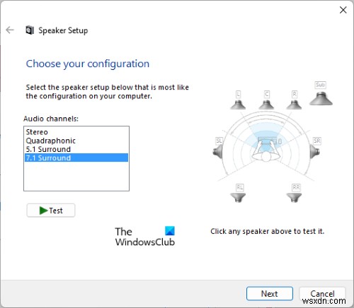 Windows 11에서 채널 서라운드 사운드가 작동하지 않는 문제 수정 