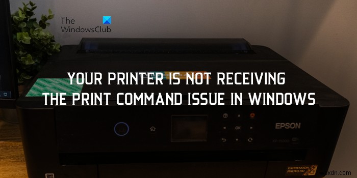 Windows 11에서 프린터가 인쇄 명령 문제를 수신하지 못하는 문제 수정 