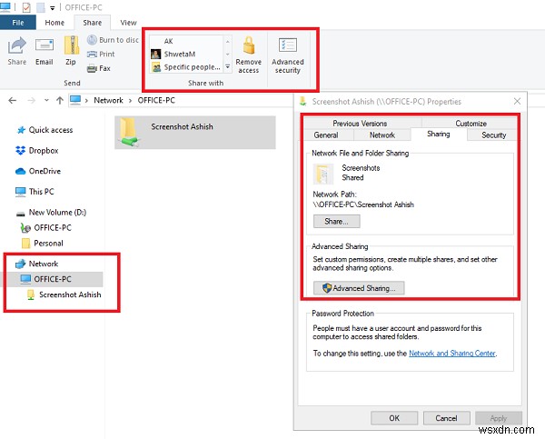 Windows 11/10에서 네트워크를 통해 파일 및 폴더를 공유하는 방법 