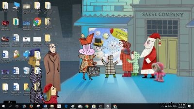 Windows 11/10 크리스마스 테마, 배경 화면, 나무, 화면 보호기, 눈 등! 