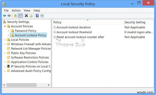 Windows 11/10에서 Windows 로그인 암호 정책 및 계정 잠금 정책 강화 