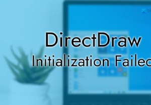 Windows PC에서 DirectDraw 초기화 실패 