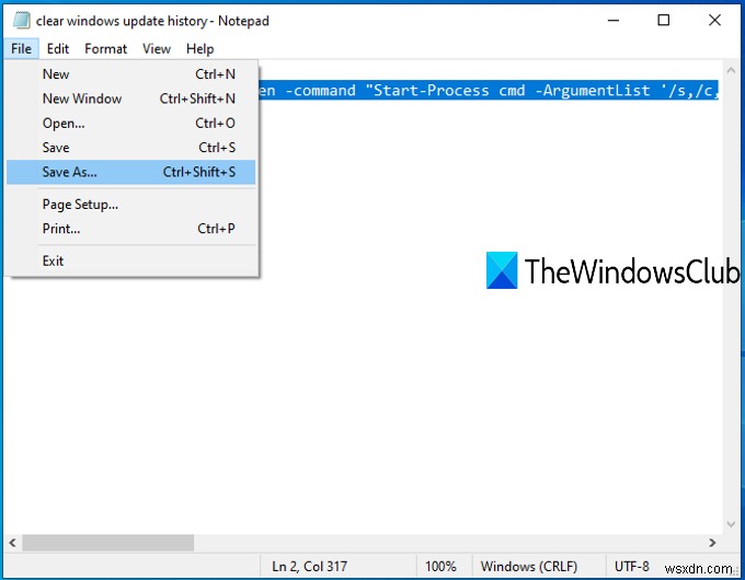 Windows 11/10에서 Windows 업데이트 기록을 지우는 방법 