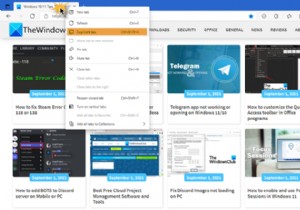 Microsoft Edge 브라우저에서 탭을 복제하는 방법 