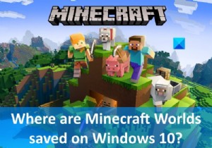 Windows PC에서 Minecraft Worlds는 어디에 저장되나요? 