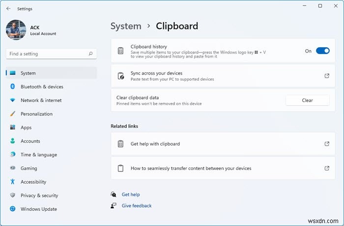 Windows 11/10에서 클라우드 클립보드 기록 기능을 사용하는 방법 