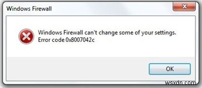 Windows 업데이트 또는 방화벽에 대한 오류 0x8007042c 수정 