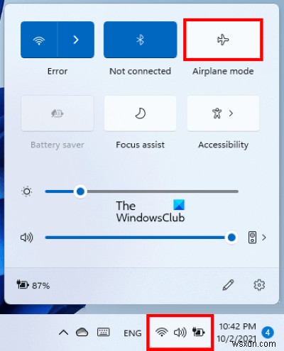 Windows 11/10에서 비행기 모드를 켜거나 끄는 방법 