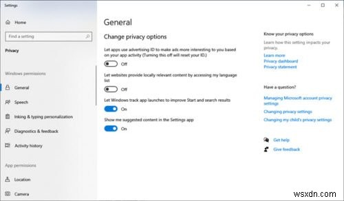 Windows 11/10의 개인 정보 설정은 개인 정보를 보호하기 위해 변경해야 합니다. 